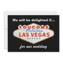 Las Vegas undertecknar destinationsbröllopinbjudan