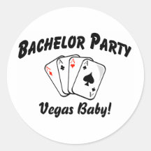 Las Vegas ungkarlparty Klistermärke