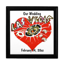 Las Vegas valentinbröllop Presentförpackning