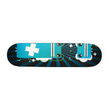 Läskig änglarskateboard