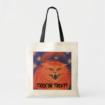 Läskig jack "bus eller godis?", hänga lös tote bag
