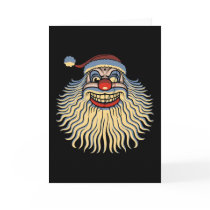Läskig Santa clown