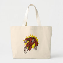läskig werewolf som anfaller dig tote bags