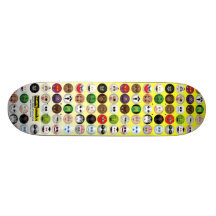 Läskiga leenden - monster stiger ombord skate deck