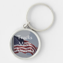 Lastbilflyttning Amerika Keychain Nyckelring