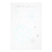 Låt det snöa blek brevpapper