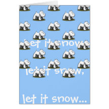 Låt det snöa, låt det snöa… hälsnings kort