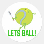 Låter boll runda klistermärken