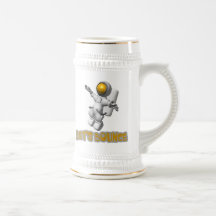 Låter dunastronautet kaffe muggar