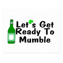 Låter för att få redo att mumla st patricks day vykort