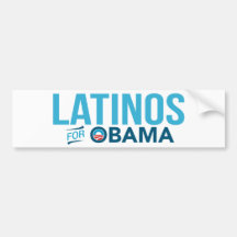 Latinos för den Barack Obama bildekalet