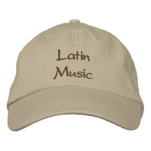Latinsk musik broderad baseballmössa keps