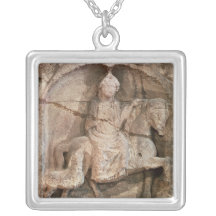 Lättnad som föreställer Epona, Gaulish gudinna Halsband