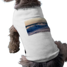 Lättretligt avbrott vinkar på en florida strand djur tee shirt