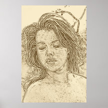 Lättrogna kvinnor print