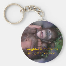 Laughter med vänkeychain nyckelringar