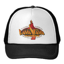 LAVA-JAVA-Kaffe cirklar design Trucker Kepsar