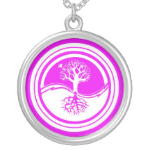 Lavendel för Yin Yang träd~ & vithalsband