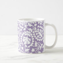 lavendelblommigt kaffe mugg