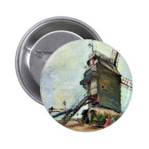 Le Moulin De La Galette av Vincent Van Gogh Knapp Med Nål
