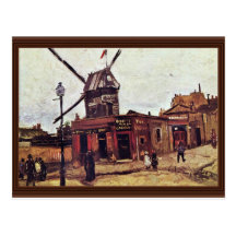 Le Moulin De La Galette av Vincent Van Gogh Vykort
