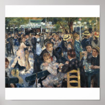 Le Moulin de la Galette vid Renoir Affisch