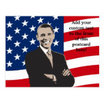 Le patriotisk Barack Obama popkonst Vykort