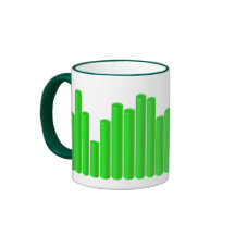Leda i rör mönster kaffe koppar
