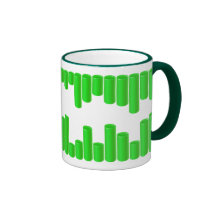 Leda i rör mönster kaffe koppar
