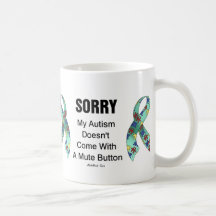 Ledsen Autism Kaffe Koppar