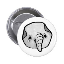 Ledsen elefant knapp
