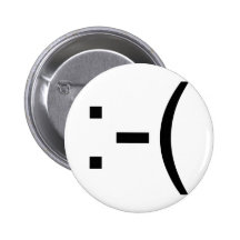 Ledsen Emoticon! geekprodukter! Knapp Med Nål