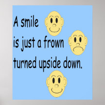 Leende-Frown affisch