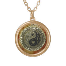 Legaten myntar Yin/Yang Skräddarsydda Halsband