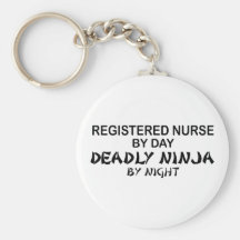 Legitimerad sjuksköterska dödliga Ninja Nyckelring