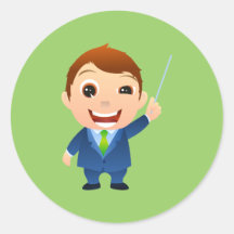 Lehrer teacher runde sticker