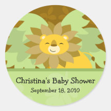 Lejon baby showerklistermärke