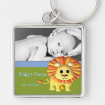 Lejon/foto baby nyckel ring