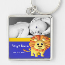 Lejon/foto baby nyckel ringar