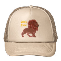 Lejon härskar hattar trucker keps