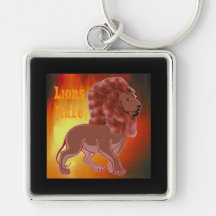 Lejon härskar Keychain Nyckelring