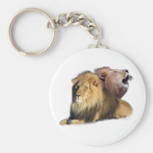 Lejon Lord Av Djungel Magnet, Keychain & knäppas Nyckelring