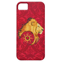 Lejon tatueringkonstdesign iPhone 5 Case-Mate skal
