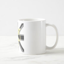 Lejon våldsam svart för facklig jack kaffe koppar