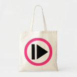 Lek knäppas musik tote bag