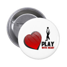 LEK MED HJÄRTAVOLLEYBOLL PINS