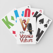Leka kort, är V för Veronica-gam Spelkort