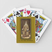 Leka kort med den Visconti Tarot kickpriestessen