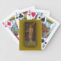 Leka kort med Tarot konst dumbommen