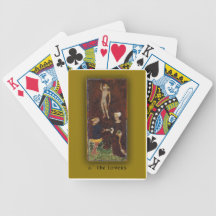 Leka kort Visconti-Sforza Tarot älskarna